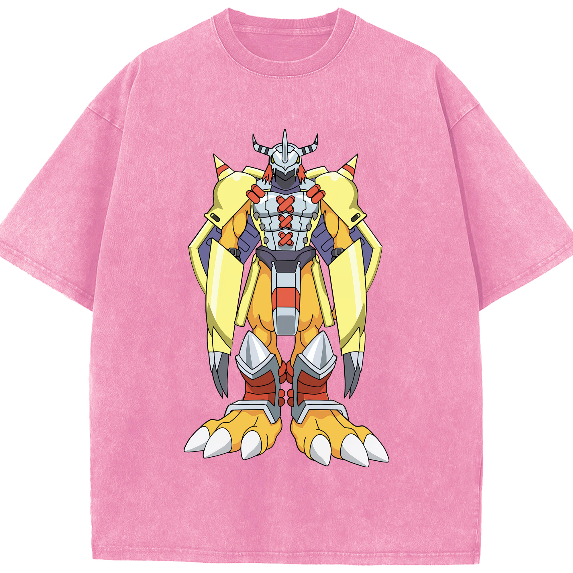 （画像用） Digimon デジタルモンスター/デジモン 綿100% ヴィンテージ風 半袖Tシャツ（フロントプリント）